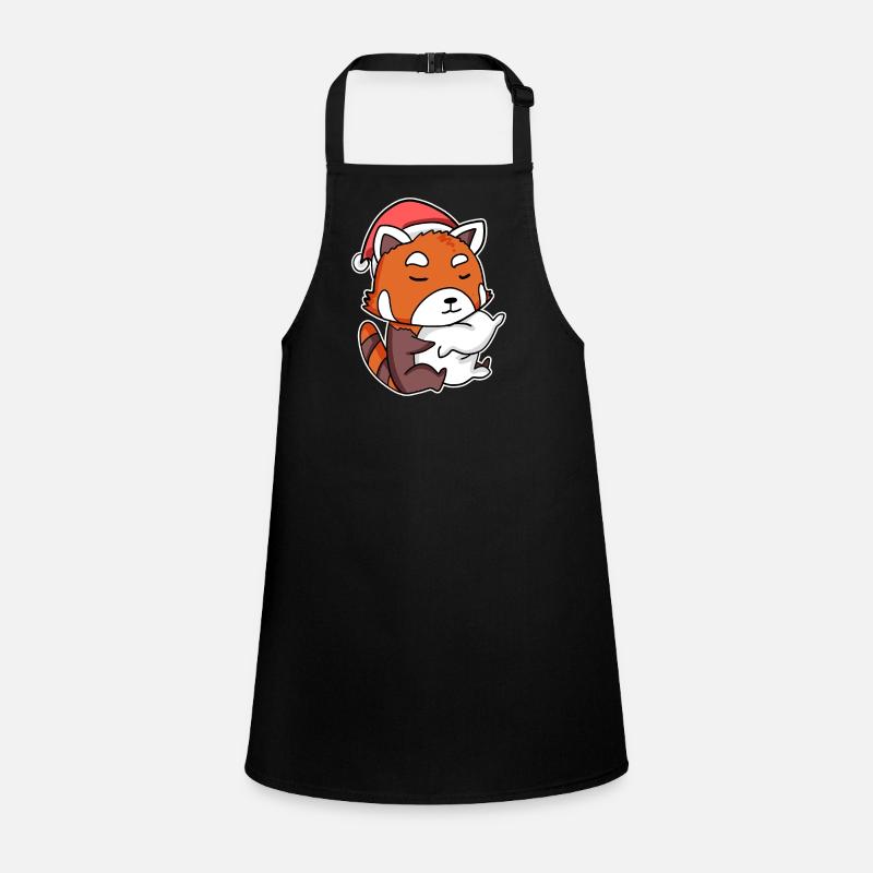 Panda roux Noël Sommeil Sommeil Tablier Enfant