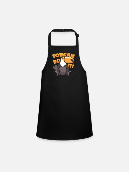 Toucan Motivation - Tablier Enfant - noir