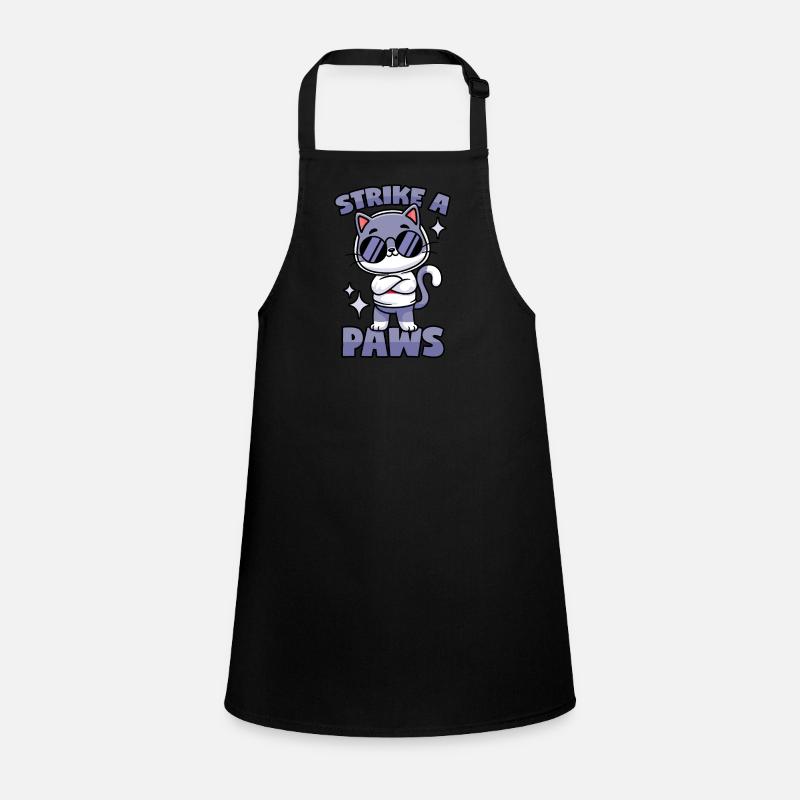 Poser Cat: "Strike a Paws" Children's Apron