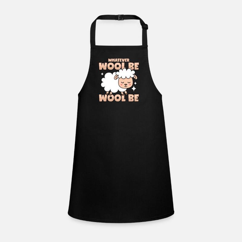 Sheep wool puns Children's Apron