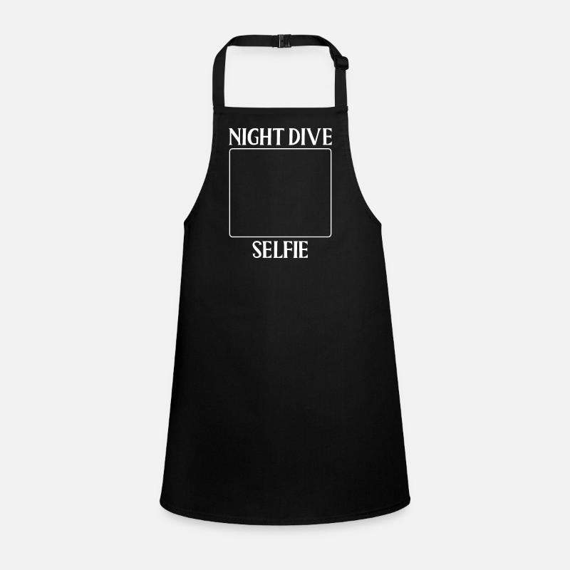 Night Diving Selfie Children's Apron