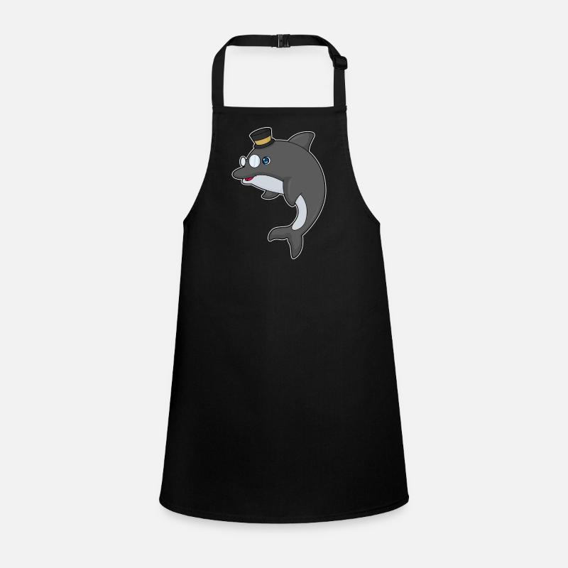 Dolphin Gentleman Top Hat Children's Apron