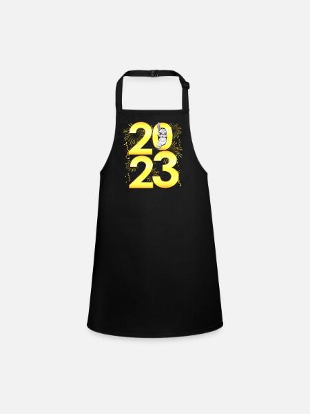 Countdown 2023 New Years Eve Party - New Year 202 - Children's Apron - black - Front
