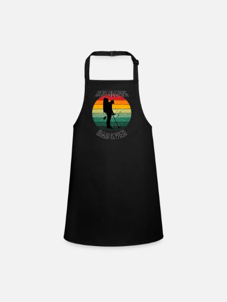 Best Beeping Dad Ever - Father Metal Detecting - Children's Apron - black - Front