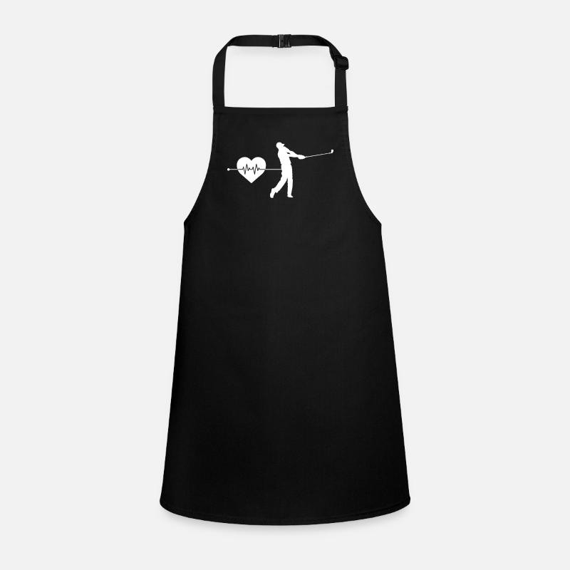 Golf heartbeat Children's Apron