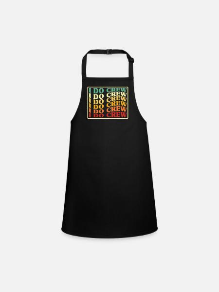 I Do Crew - Children's Apron - black - Front