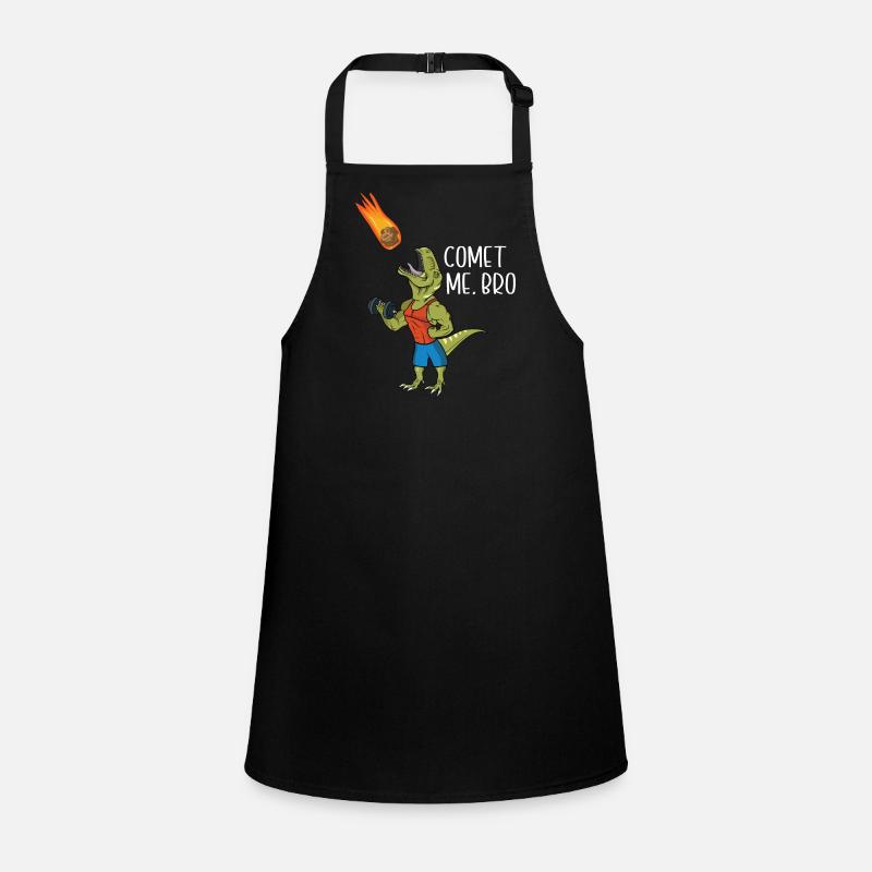 Comet Me Bro Funny T-Rex Dinosaurier Wortspiel Gym Workout Schürze für Kinder