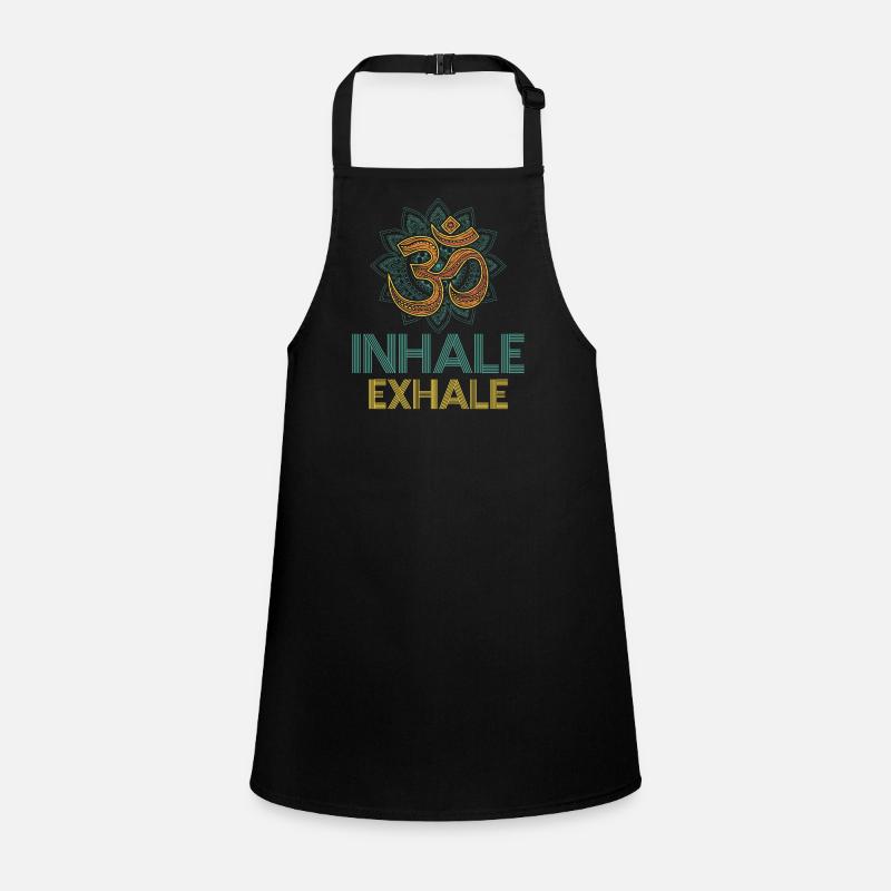 Devanagari Inhale Exhale Namaste Greetings Classic Schürze für Kinder