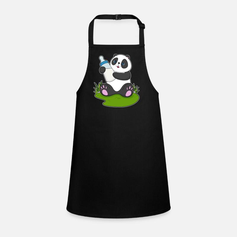 Panda Baby Bottle Milk Children's Apron