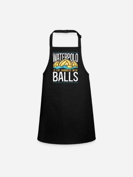 Water Polo Vintage Water Polo Is - Children's Apron - black - Front