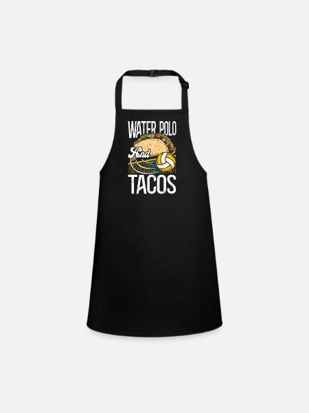Water Polo Taco Vintage Water Polo - Tablier Enfant - noir - Devant
