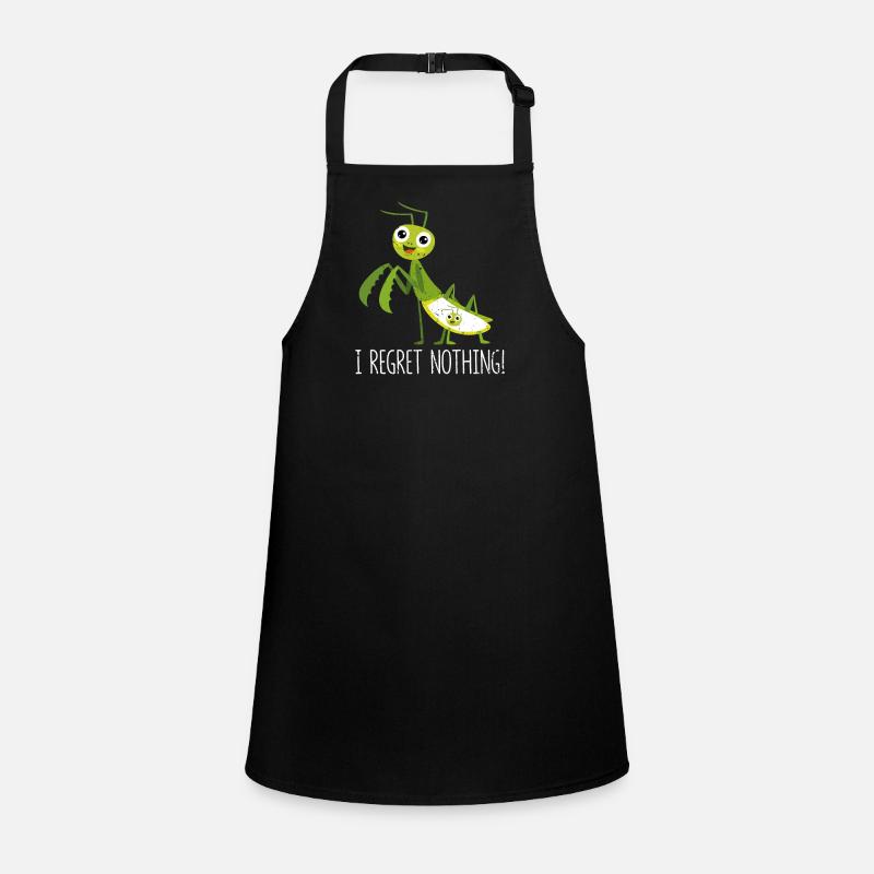 I do not regret anything praying mantis insect funny Children's Apron