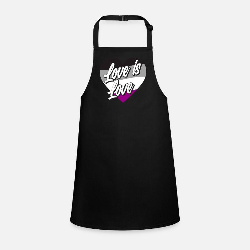 Drapeau asexué Fierté Amour Tablier Enfant