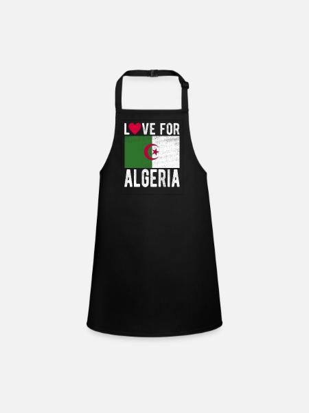 Algerien Souvenir - Schürze für Kinder - Schwarz - Vorne