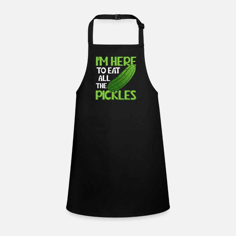 Je suis ici pour manger tous les cornichons Cornichon Concombre Tablier Enfant