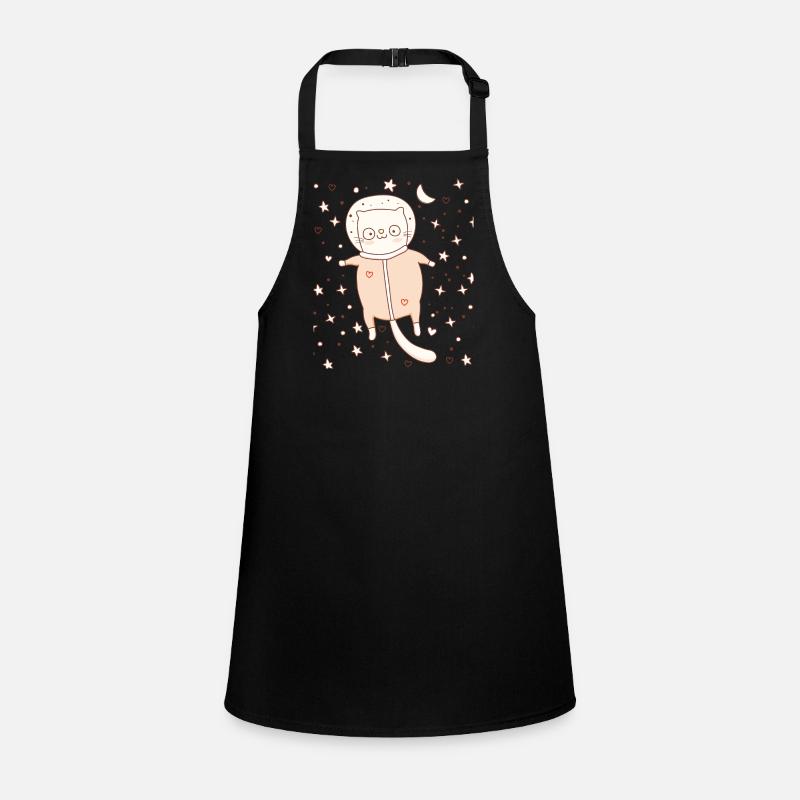 Cute kitten in space outfit Children's Apron