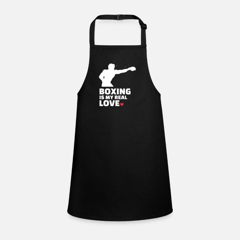 J’aime la boxe pour tous les boxeurs et les amateurs de boxe. Tablier Enfant