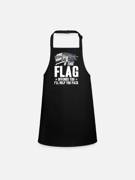 Transgender If This Flag Offende You Ill Help - Children's Apron - black - Front