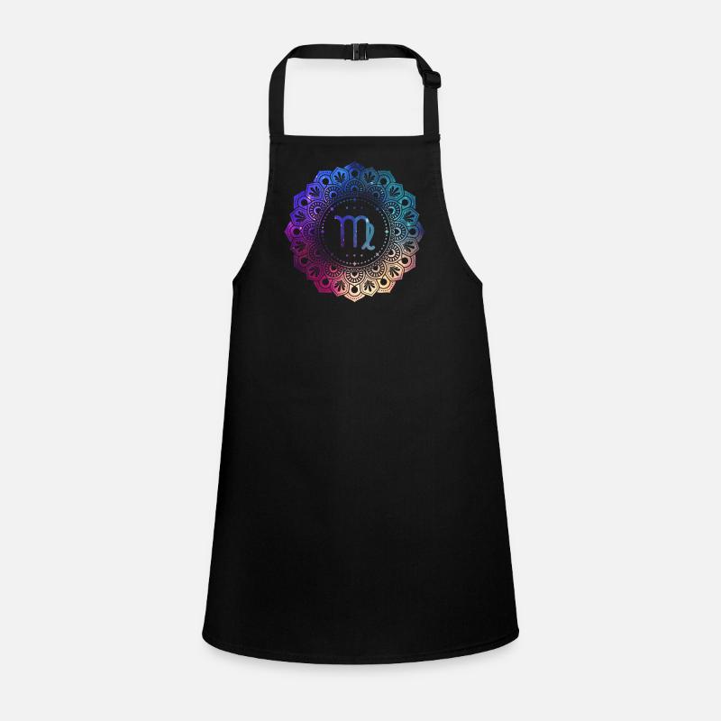 Virgo Zodiac Symbol Mandala Children's Apron