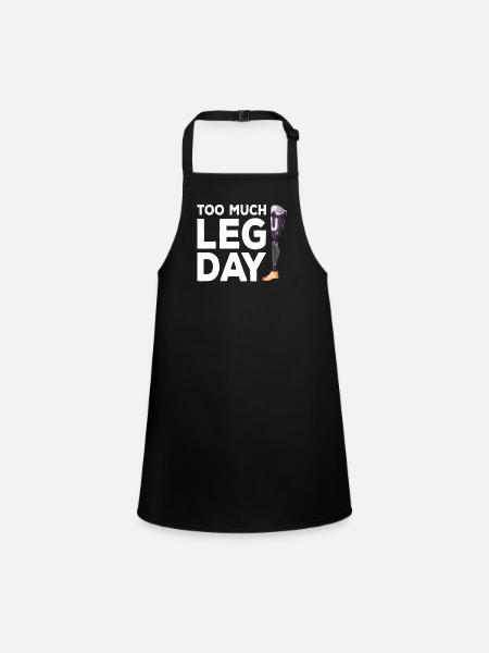 Leg surgery wheelchair lost leg - Children's Apron - black - Front