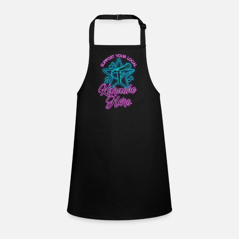 Karaoke Singer 80s Retro Support Children's Apron