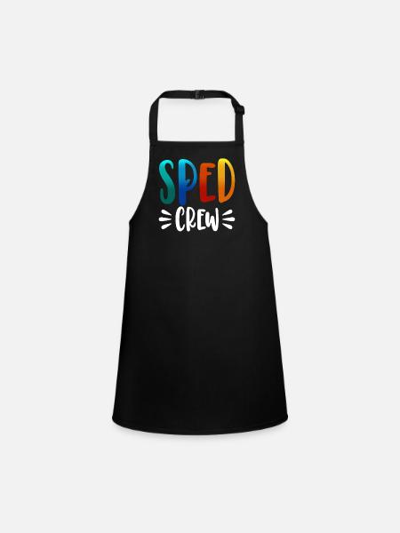 Sped Crew - Children's Apron - black - Front