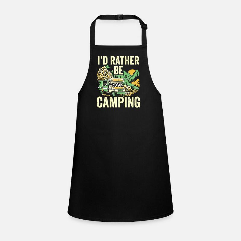 Ich Würde Lieber Campen Camper Camping Camp Schürze für Kinder