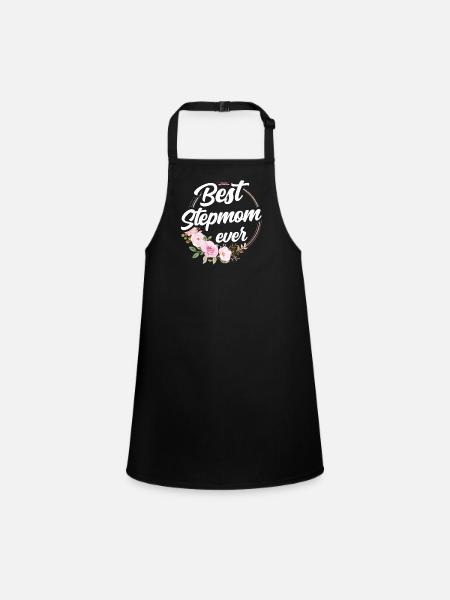 Best Stepmother Ever Foster Mother Child - Children's Apron - black - Front