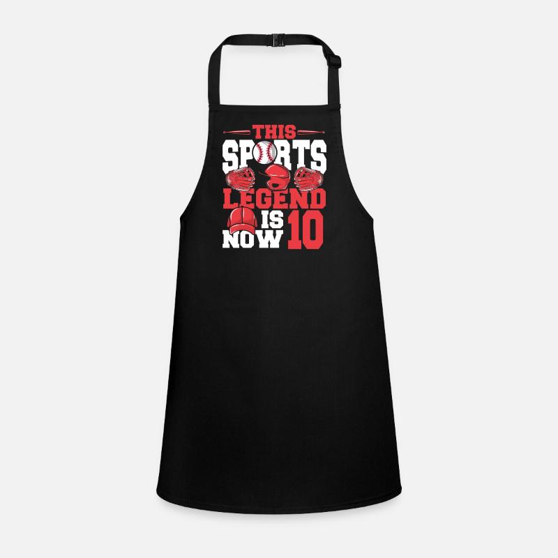 This sports legend is now 10, baseball game Children's Apron