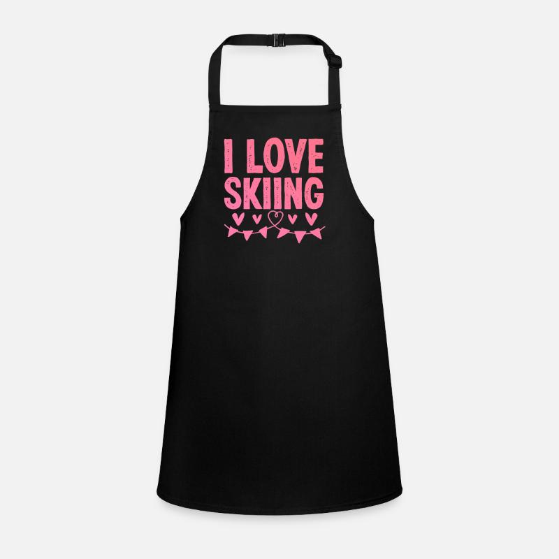 I love skiing Children's Apron