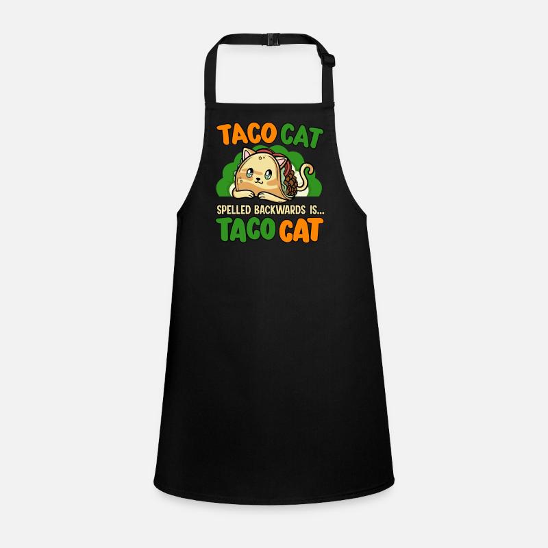 Taco cat spells backwards animal rights Children's Apron