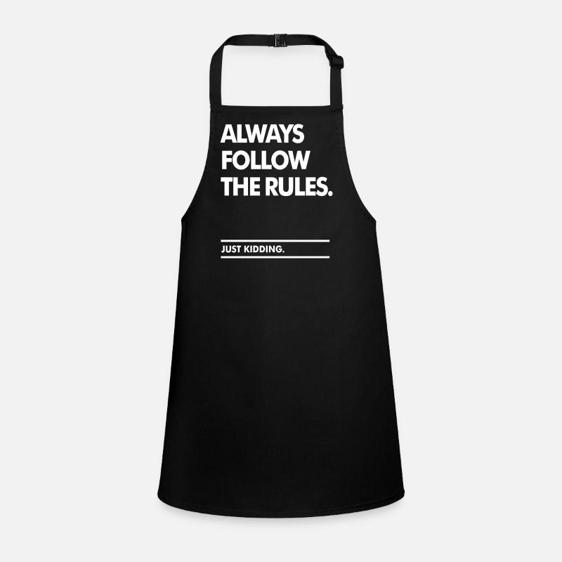 Follow the Rules Children's Apron