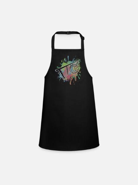 Volleyball - Children's Apron - black - Front