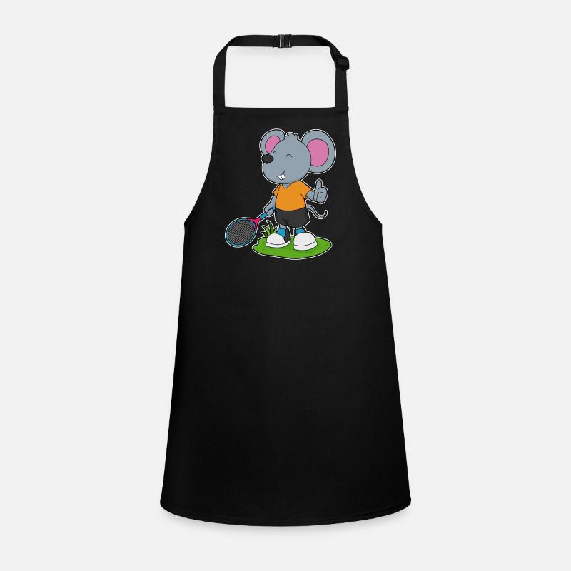 Mouse Tennis Racket Children's Apron