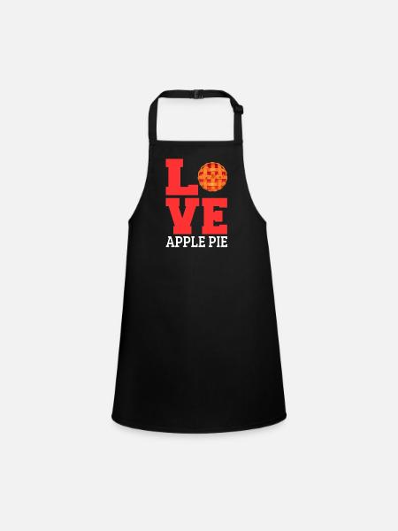 Apple pie - Children's Apron - black - Front
