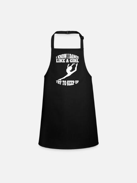 Ballet Dancer Ballerina Dance Class Gift Dance - Tablier Enfant - noir - Devant