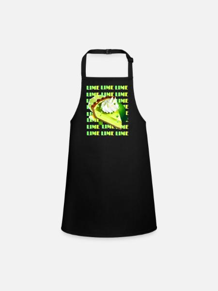 Key Lime Pie - Children's Apron - black - Front