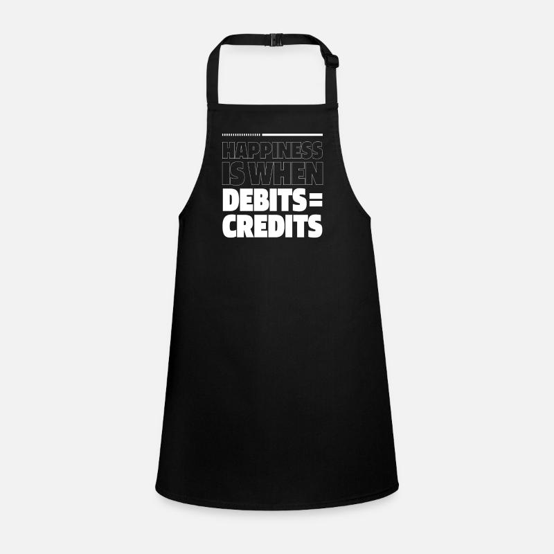 Happiness Is When Debits = Credits - Accountant Children's Apron