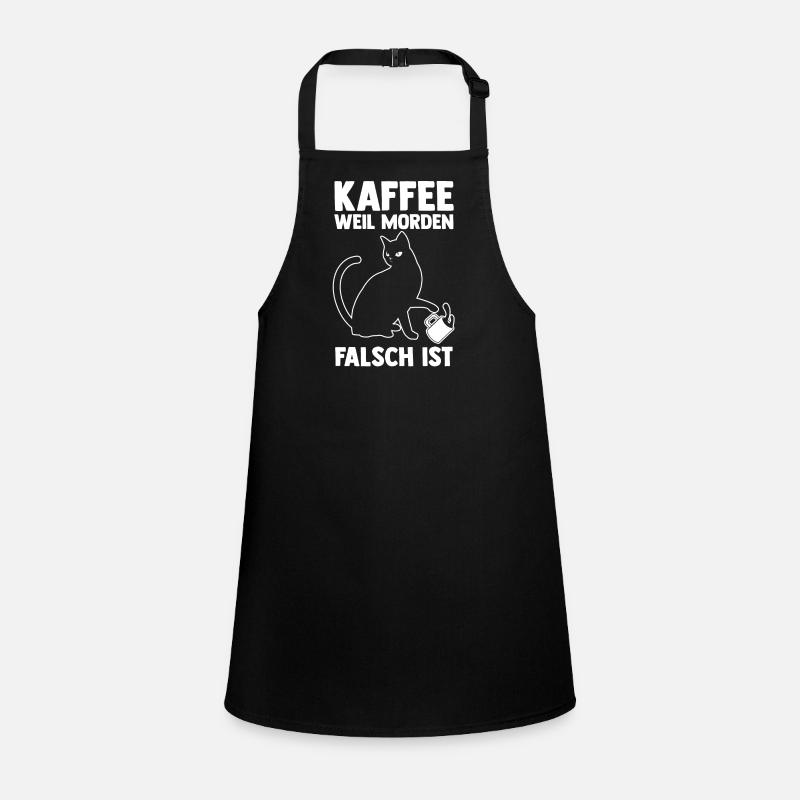 Café parce que le meurtre est mal Chat Tablier Enfant