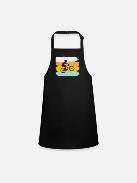 Vélo de montagne Rétro - Tablier Enfant - noir - Devant