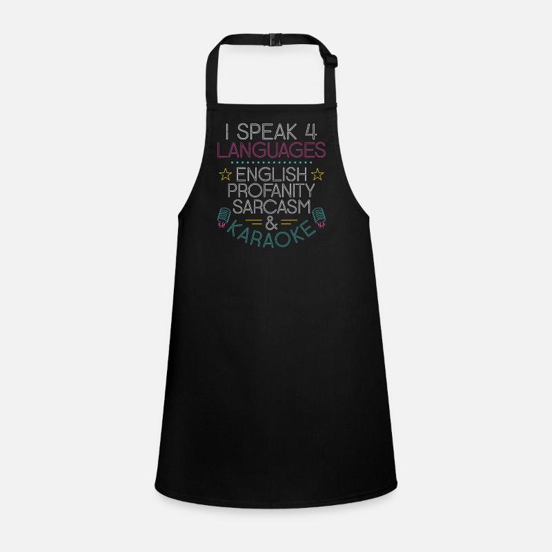 Karaoke Singer I Speak 4 Languages Children's Apron