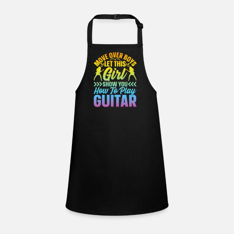 Guitariste Filles Guitariste - Funny Guitar Playe Tablier Enfant