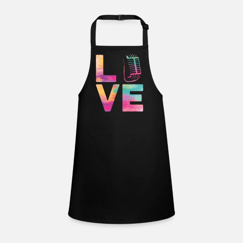 Karaoke Singer Microphone Vocalist Schürze für Kinder