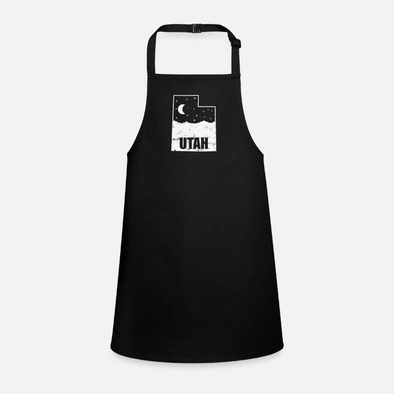 Utah Map with Skyline USA America Children's Apron