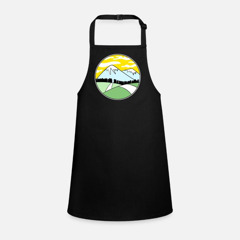 Mountain Mountains Mountain Peaks Children's Apron
