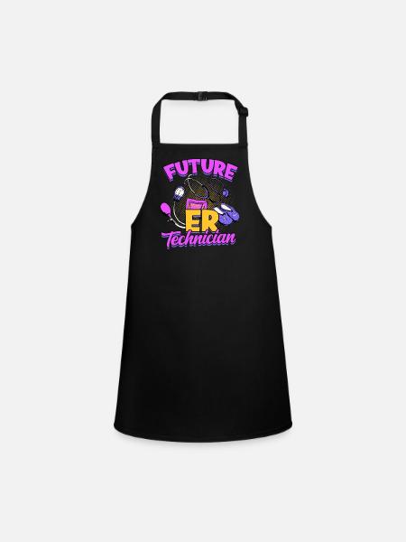 Emergency Department Nurse Hospital Hospitals - Children's Apron - black - Front