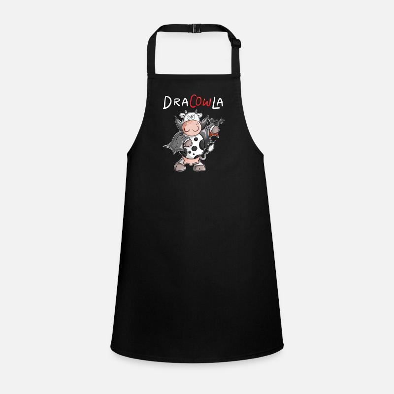 DraCOWla Dracula Cow Halloween Children's Apron