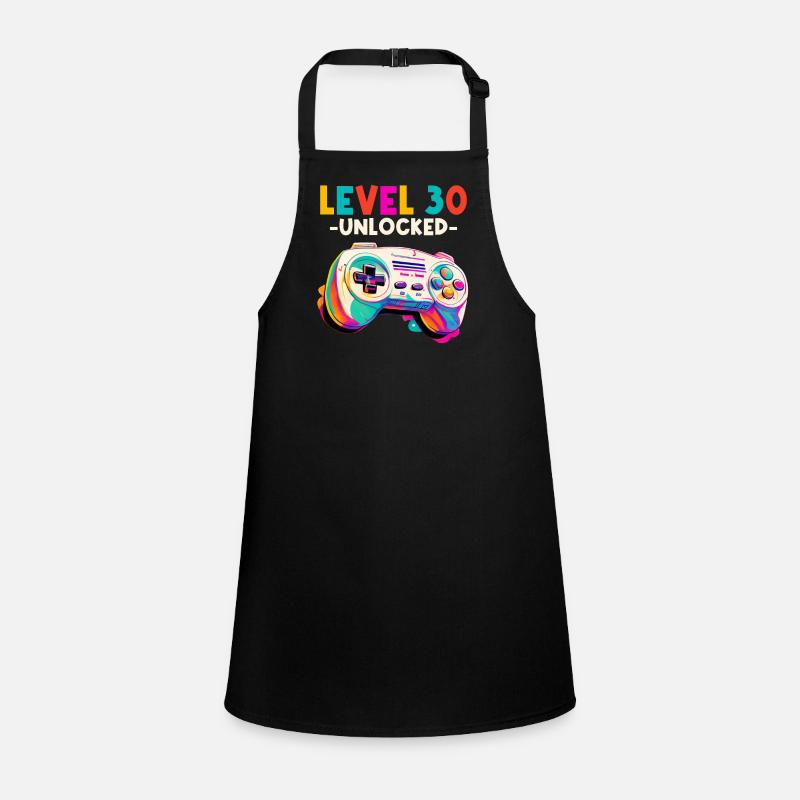 Level 30 Years Gaming 30s 30s Birthday Children's Apron