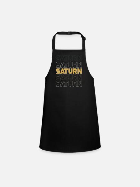 Saturne - Tablier Enfant - noir - Devant