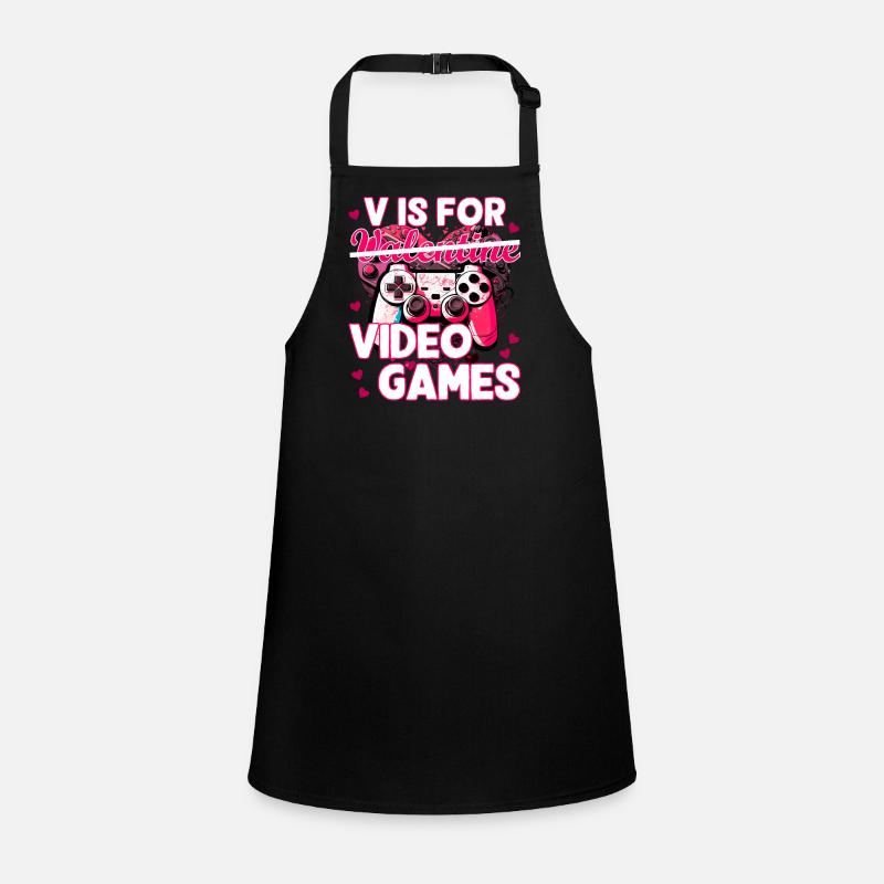 Valentinstag gaming funny design Schürze für Kinder